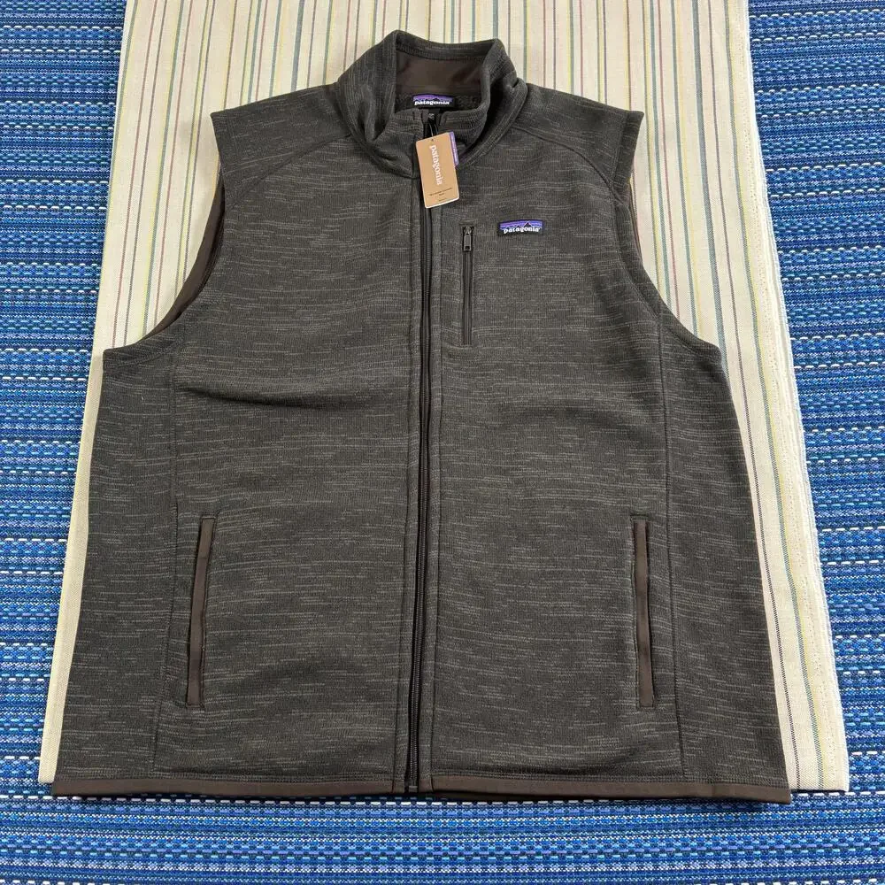 Patagonia Vest Mens 2XL Brown Better Sweater Fleece Full Zip Outdoor NWT